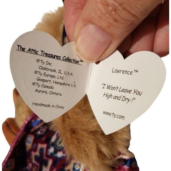 Vintage Ty Lawrence the Camel Posable 9 in. Attic Treasures 6053 Retired 1993 - Picture 7 of 7